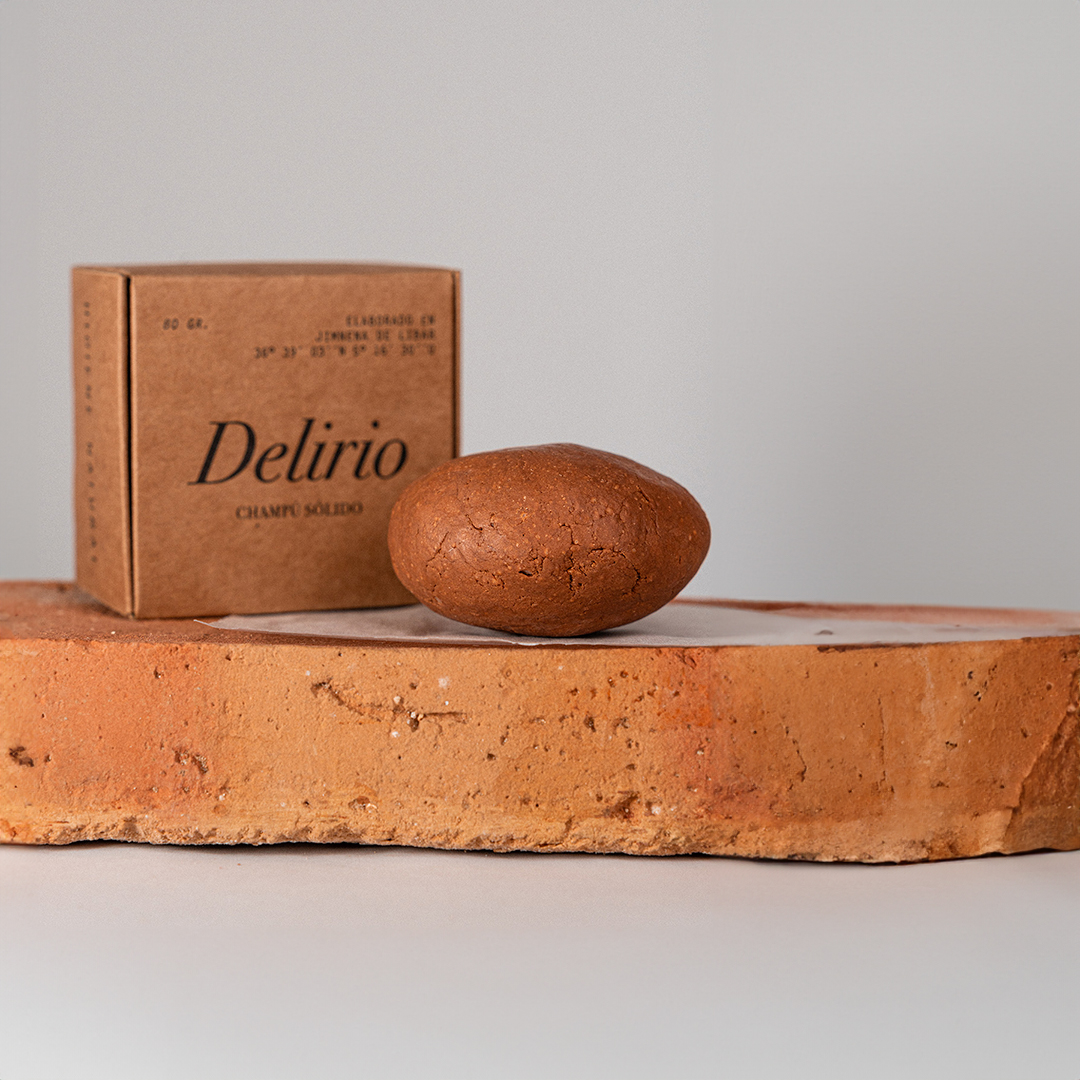 Champú solido natural Delírio, para cabellos con tendencia a seco